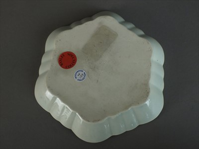 Lot 214 - Worcester teapot stand, circa 1765