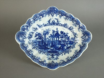 Lot 417 - Worcester 'Classical Ruins' dessert dish