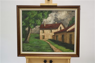 Lot 55 - Leopold Reigner (French 20th Century, 1897-1981), Farmhouse