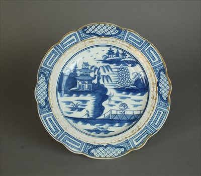 Lot 288 - Caughley dessert plate, circa 1785-93
