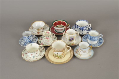 Lot 223 - Assorted teacups, coffee cans and saucers