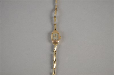 Lot 140 - A 9ct gold Trebex wristwatch Manufacturer:...