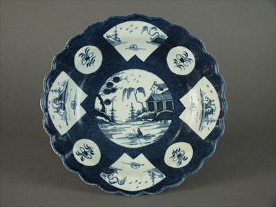 Lot 438 - Worcester dessert plate, circa 1770
