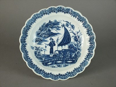 Lot 294 - Caughley dessert plate, circa 1785