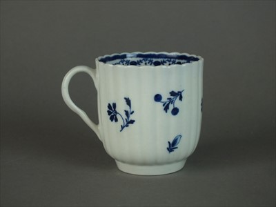 Lot 444 - Very rare Worcester coffee cup, circa 1785
