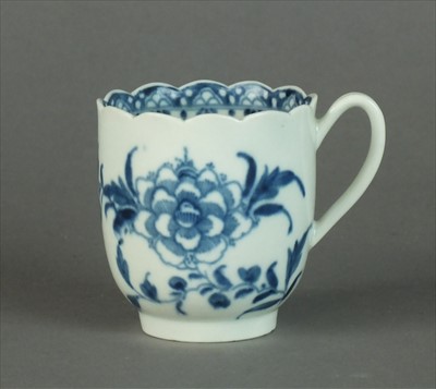 Lot 445 - Worcester coffee cup, circa 1765-75