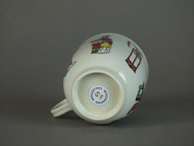 Lot 447 - Worcester 'Chinese Family' coffee cup, circa 1770