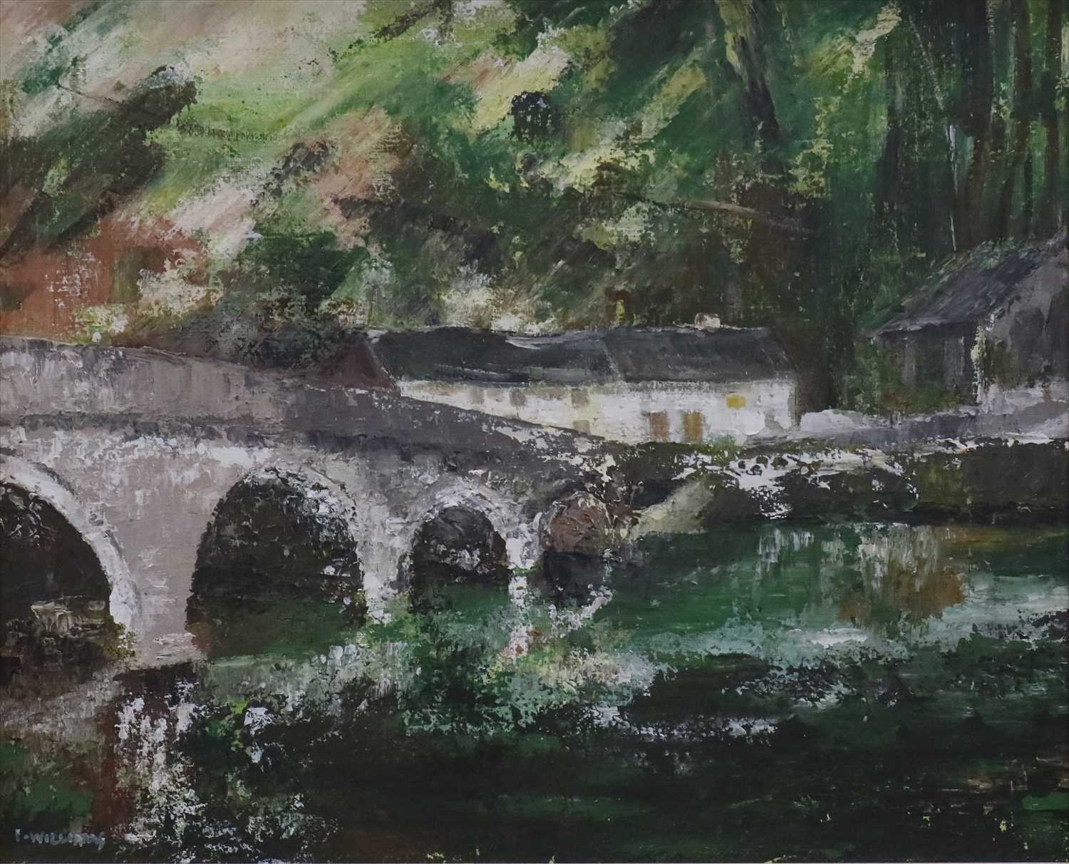 Lot 53 - I Williams (Welsh School), Dovey Bridge, Machynlleth