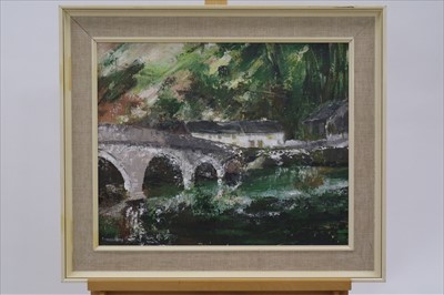 Lot 53 - I Williams (Welsh School), Dovey Bridge, Machynlleth