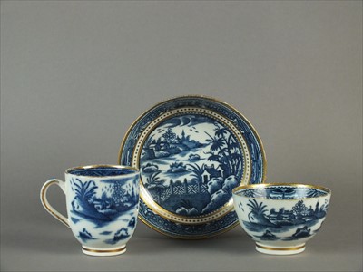 Lot 304 - Caughley trio, circa 1780-90