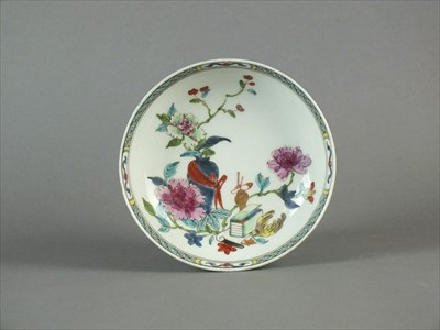 Lot 459 - A Worcester saucer, circa 1770