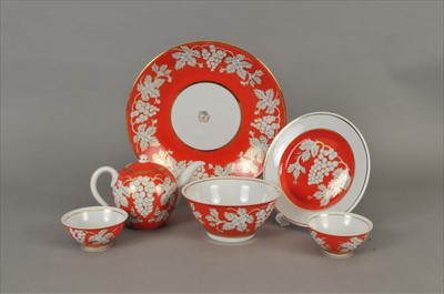 Lot 191 - Russian porcelain tea service