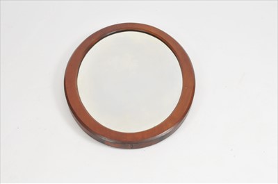 Lot 315 - A mahogany framed oval wall mirror