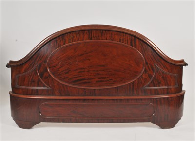 Lot 379 - A Victorian mahogany half tester bed frame