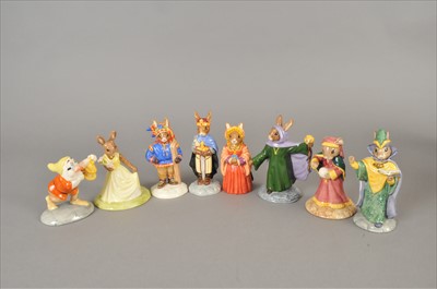 Lot 198 - Thirteen Royal Doulton 'Bunnykins' figures