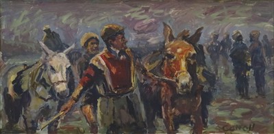 Lot 88 - L.J. Carroll (British 20th Century, Northern School), Donkey Man