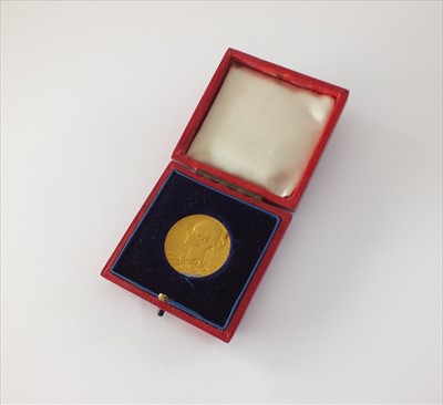 Lot 254 - A Queen Victoria Diamond Jubilee 1837-1897 gold medallion