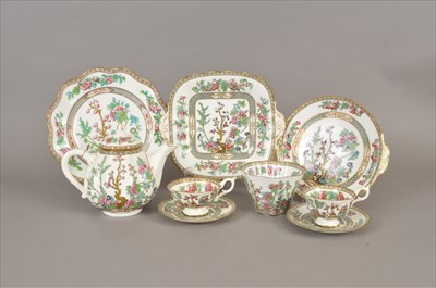 Lot 246 - Coalport Indian Tree teaset and a pink and white tea set