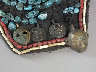 Lot 441 - A Tibetan nomadic headdress, late Qing Dynasty, possibly from the Labrang nomads