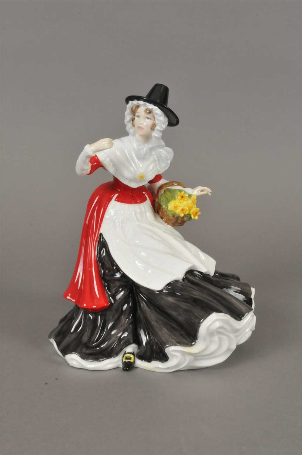 Lot 214 - Royal Doulton limited edition Welsh Lady figure