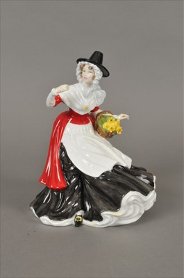 Lot 214 - Royal Doulton limited edition Welsh Lady figure