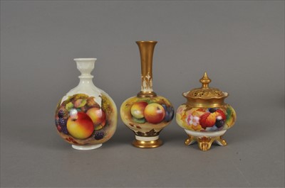 Lot 225 - Royal Worcester fruit-decorated wares