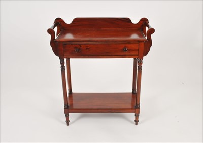 Lot 335 - A small hardwood washstand