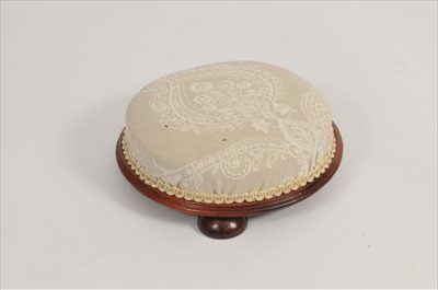Lot 561 - A small upholstered foot stool
