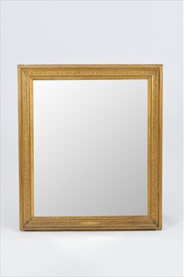 Lot 388 - A gilt framed wall mirror