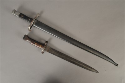 Lot 280 - Portuguese M1886 sword bayonet and British 1888 bayonet