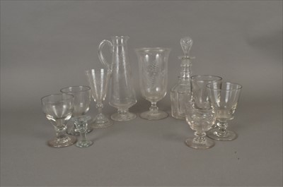 Lot 187 - Early 19th century glassware