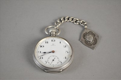 Lot 156 - Silver Cased Omega Pocket Watch