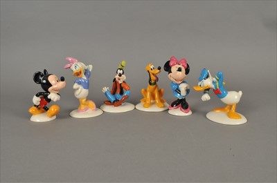 Lot 200 - Set of six Royal Doulton Mickey Mouse Collection figures