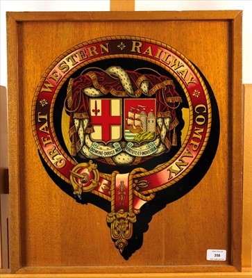 Lot 358 - Great Western Railway plaque