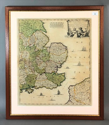 Lot 400 - Map of East Anglia