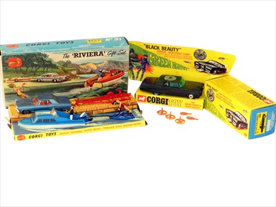 Lot 489 - Corgi Green Hornet and Riviera Gift Set