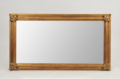 Lot 380 - A contemporary gilt framed wall mirror
