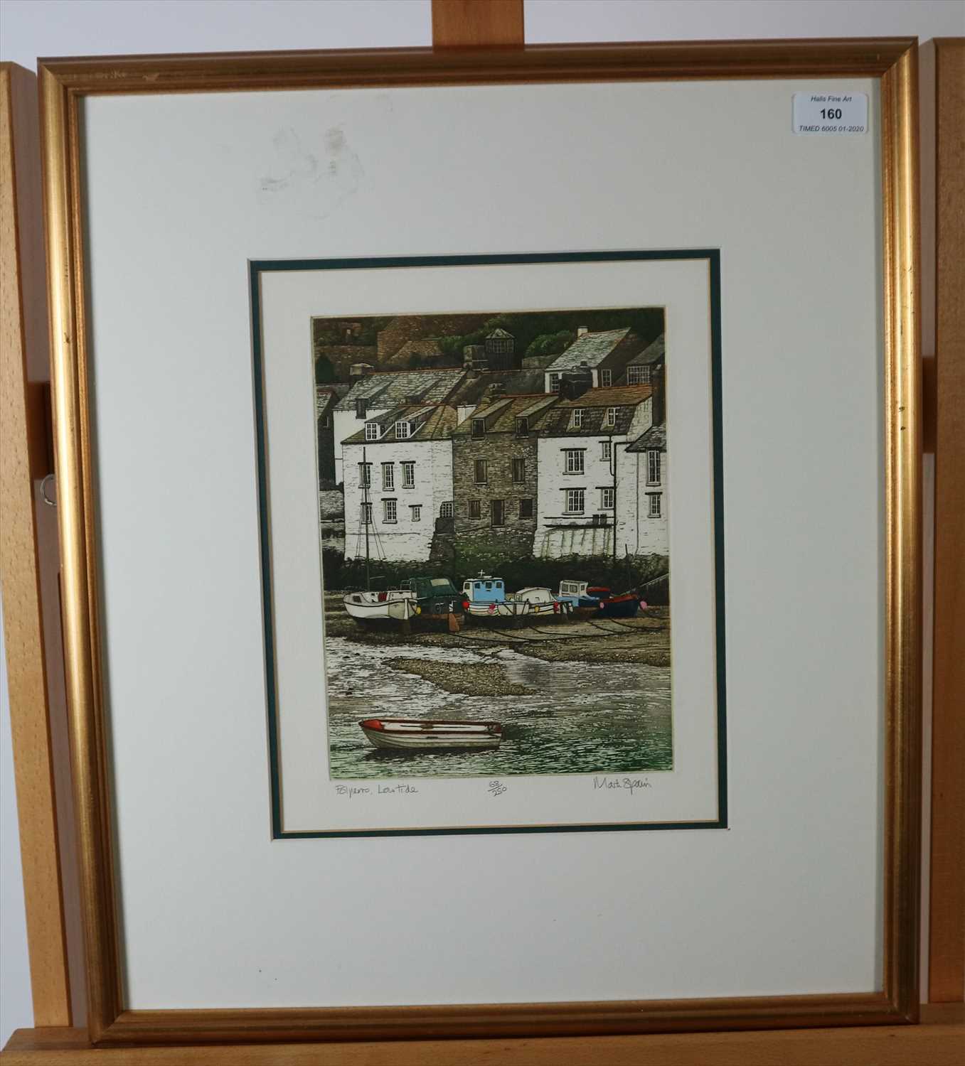 Lot 160 - Mark Spain (British Contemporary), Polperro at Low Tide