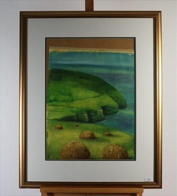 Lot 203 - Margaret Deignan (20th Century), Three Haystacks