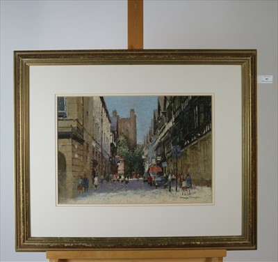 Lot 43 - George Thompson (British Contemporary), Towards Chester Cathedral