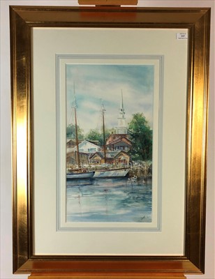 Lot 317 - Carol Siebold (British 20th Century 1939-2010), a pair of Sailing Boat Scenes (2)