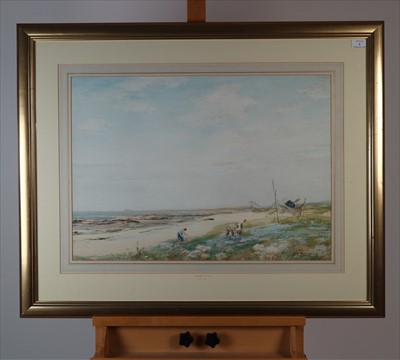 Lot 95 - John Terris RSW RI (Scottish, Glasgow School 1865-1914), Coastal Scene