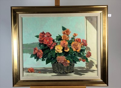 Lot 396 - British School (20th Century), Still Life of Roses