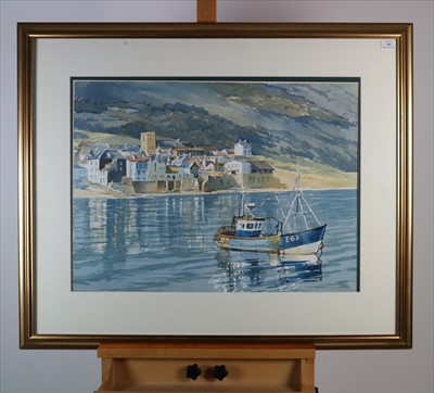 Lot 190 - Bert Wright RSMA (British 20th Century), Lyme Regis