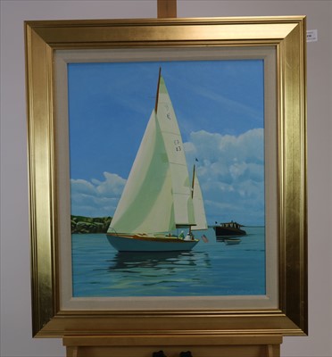 Lot 238 - J. Colquhoun (British School), Sailboat