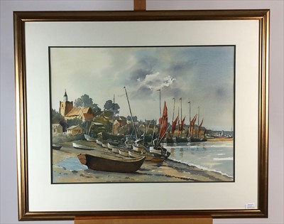 Lot 273 - Bert Wright RSMA FRSA (British 20th Century), Entering Portsmouth Harbour