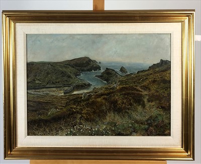 Lot 393 - Maurice Sheppard PPRWS (Welsh School, 20th-21st Century), Boscastle Harbour, Cornwall