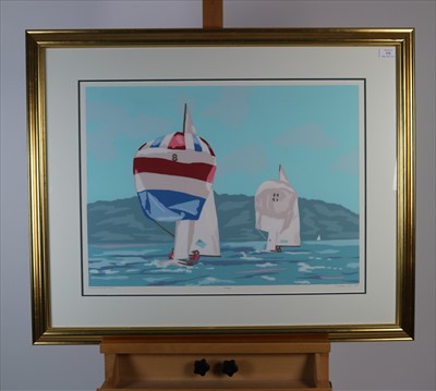 Lot 172 - G. Franiston (20th Century), Summer Sailboat Race