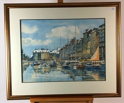 Lot 332 - Bert Wright RSMA (British 20th-21st Century), Honfleur