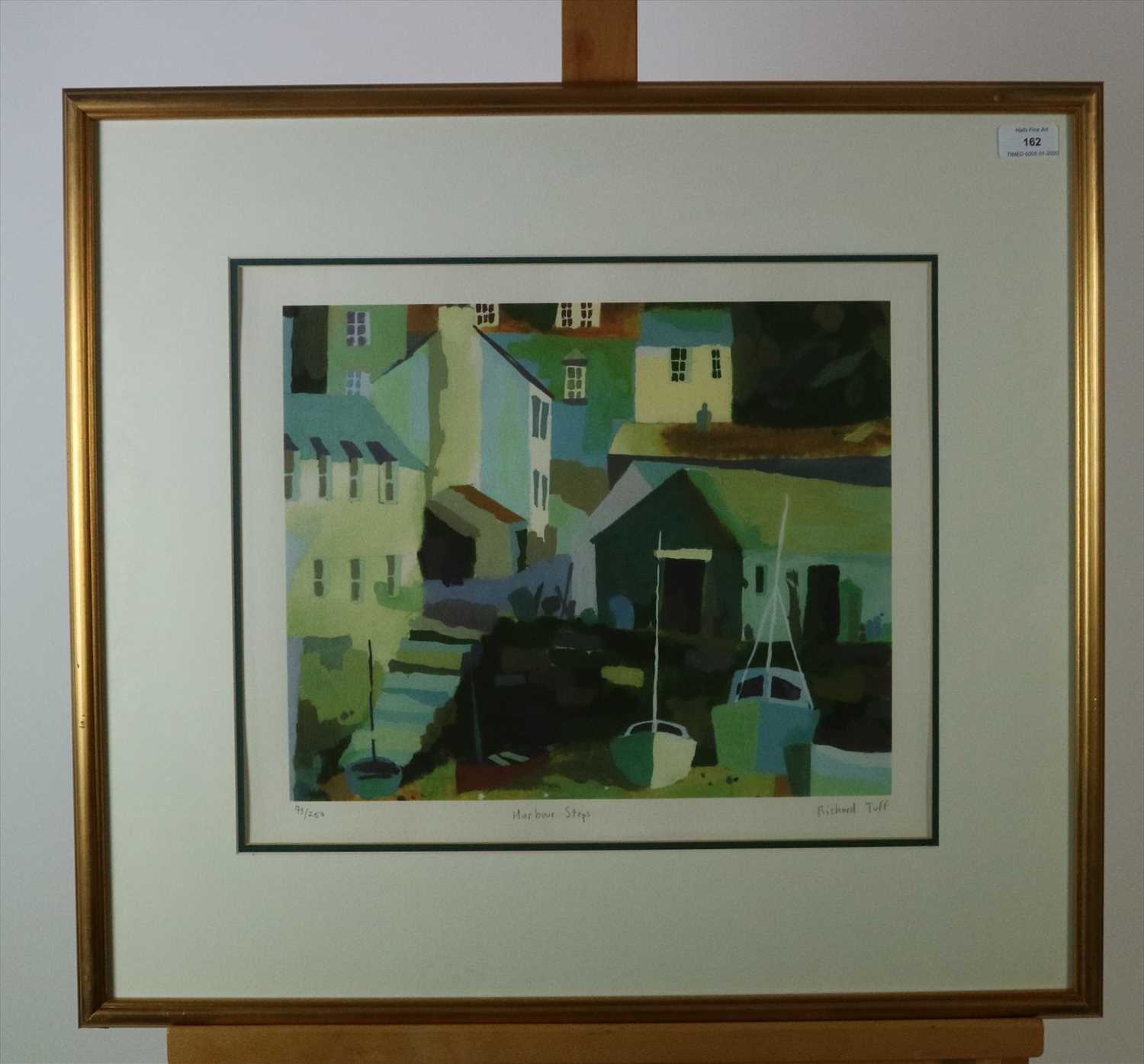 Lot 162 - Richard Tuff (British School, 20th-21st Century) Harbour Steps